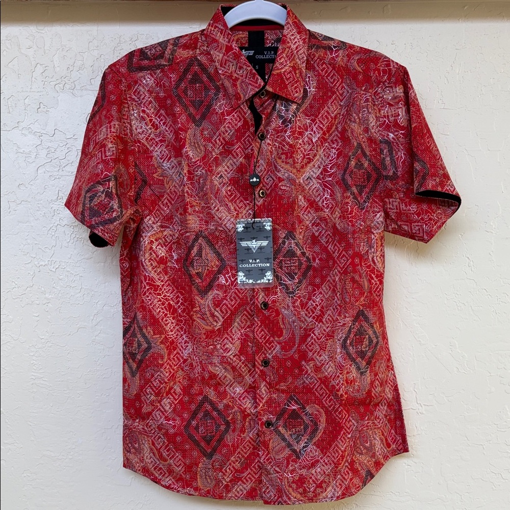 V.I.P Collection Patterned Button-up Shirt